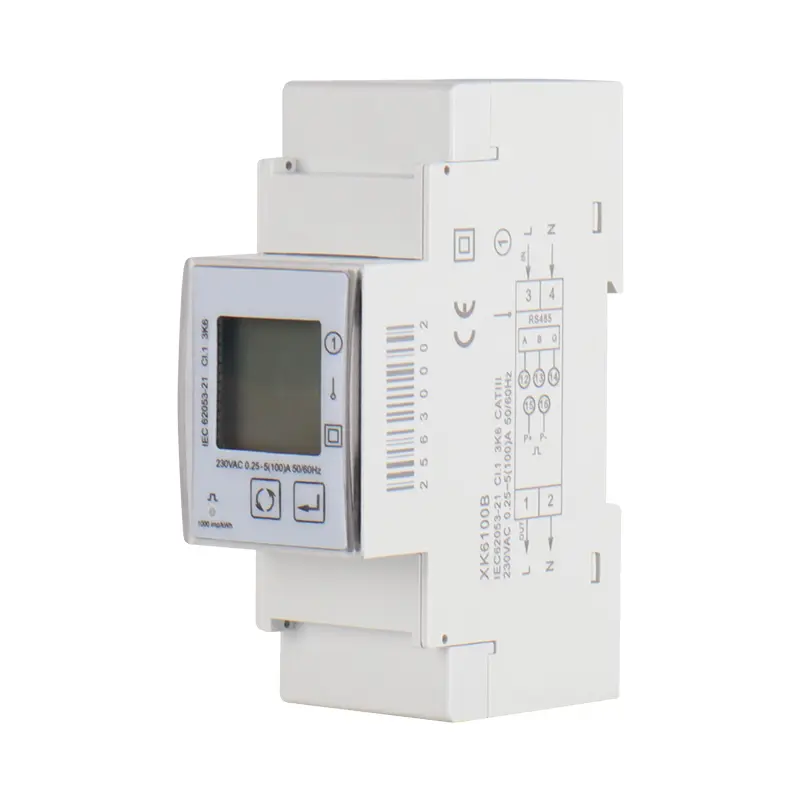 2P ühefaasiline multifunktsionaalne DIN Rail Energy Smart AdEper